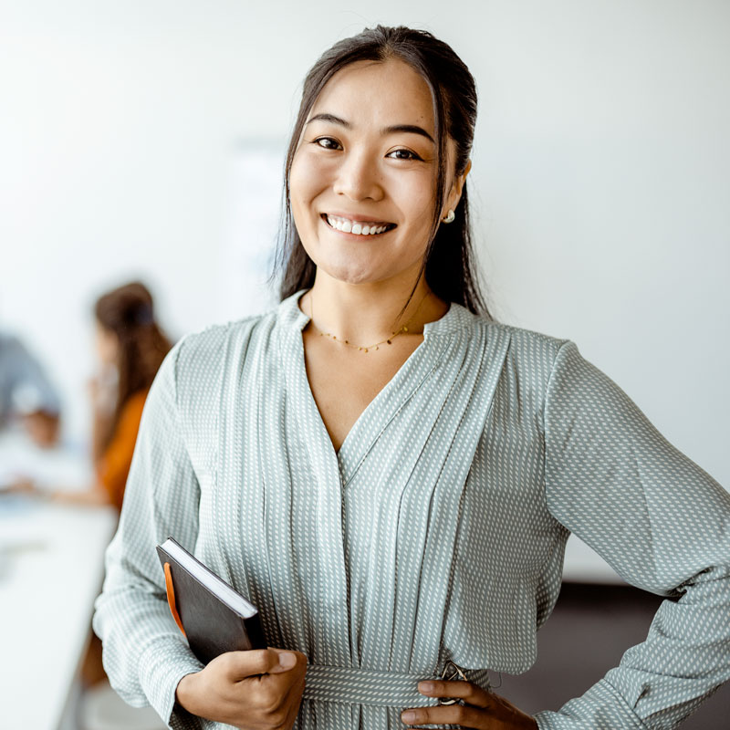person smiling