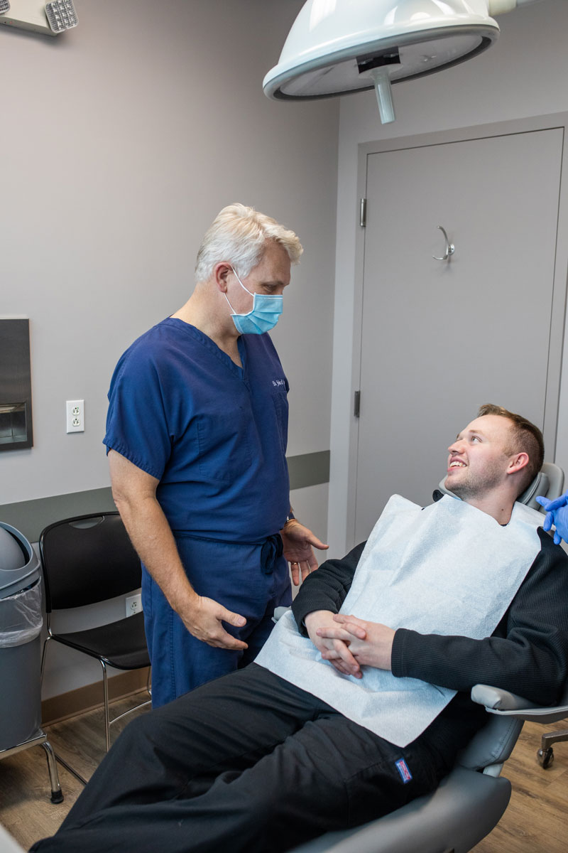 patient and dentist